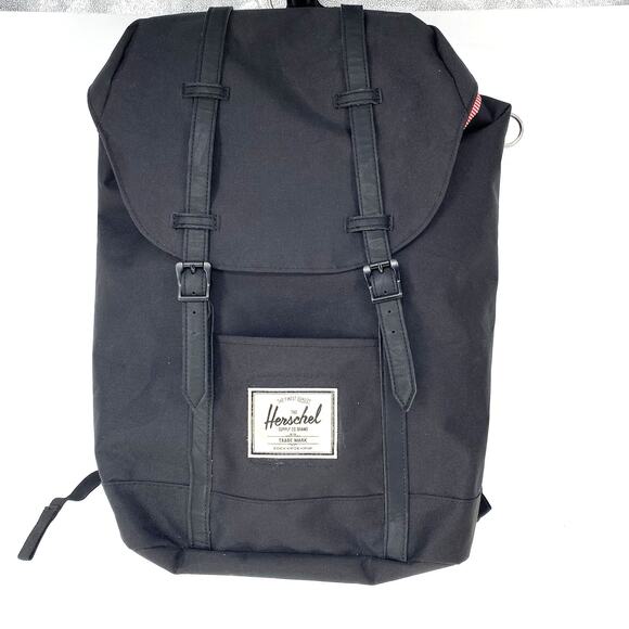 Herschel Retreat Black Backpack 17L - Picture 1 of 9
